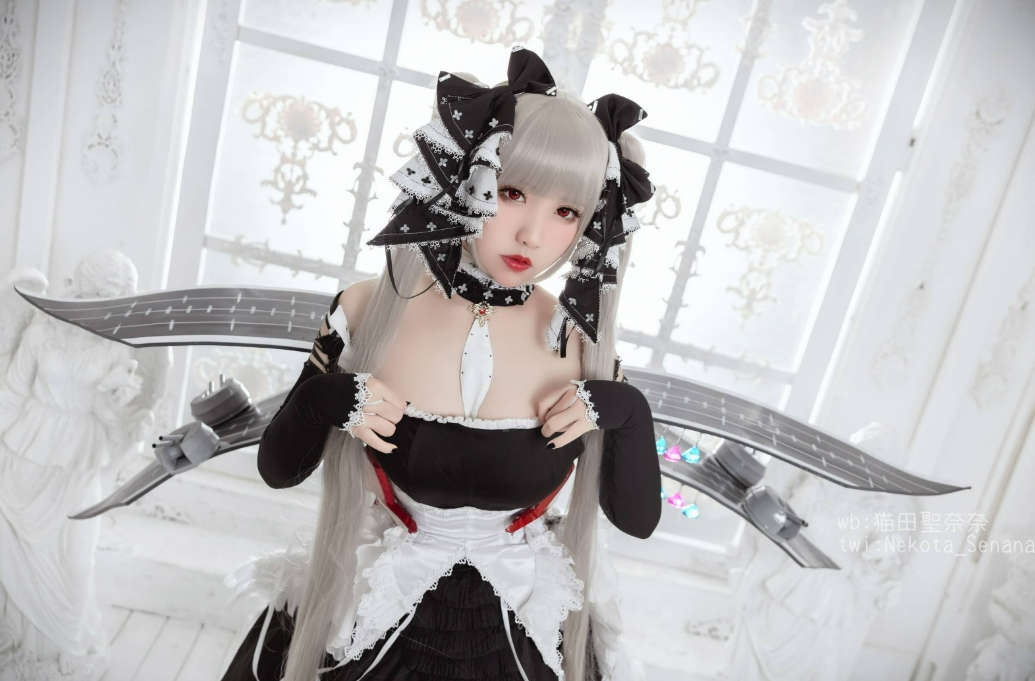 猫田圣奈奈(桃之啾啾)cosplay碧蓝航线 可畏精美图集，清澈的眼神就像邻家的小妹妹插图2