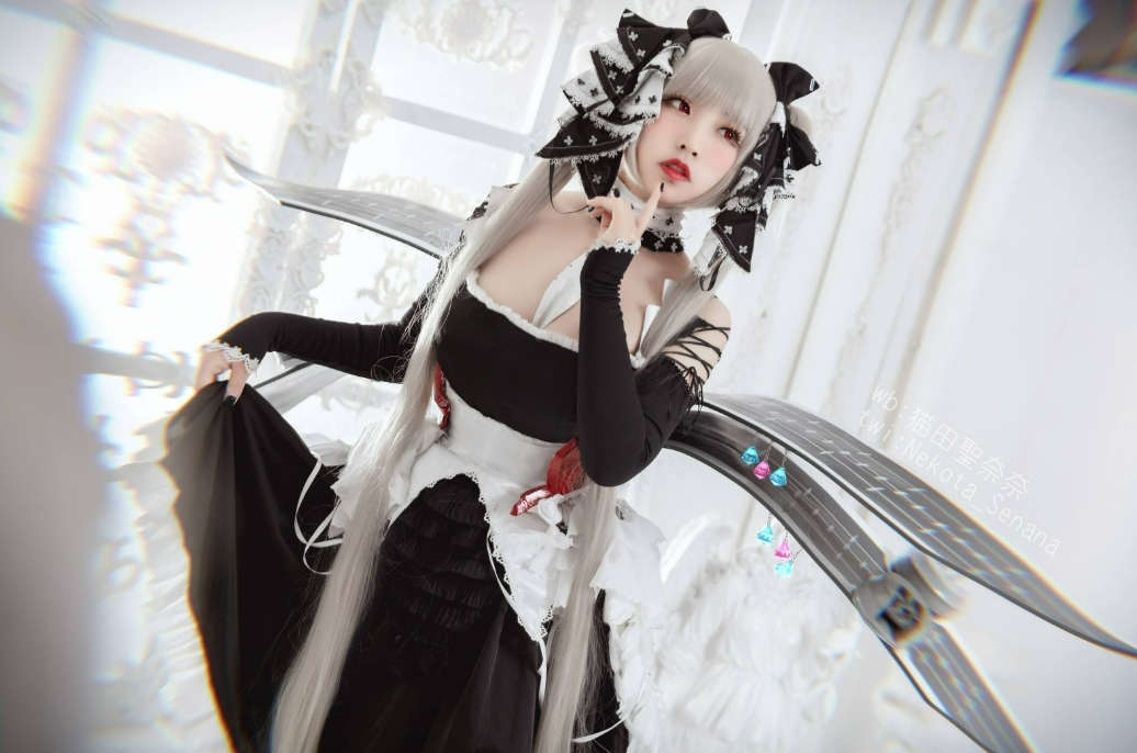 猫田圣奈奈(桃之啾啾)cosplay碧蓝航线 可畏精美图集，清澈的眼神就像邻家的小妹妹插图1